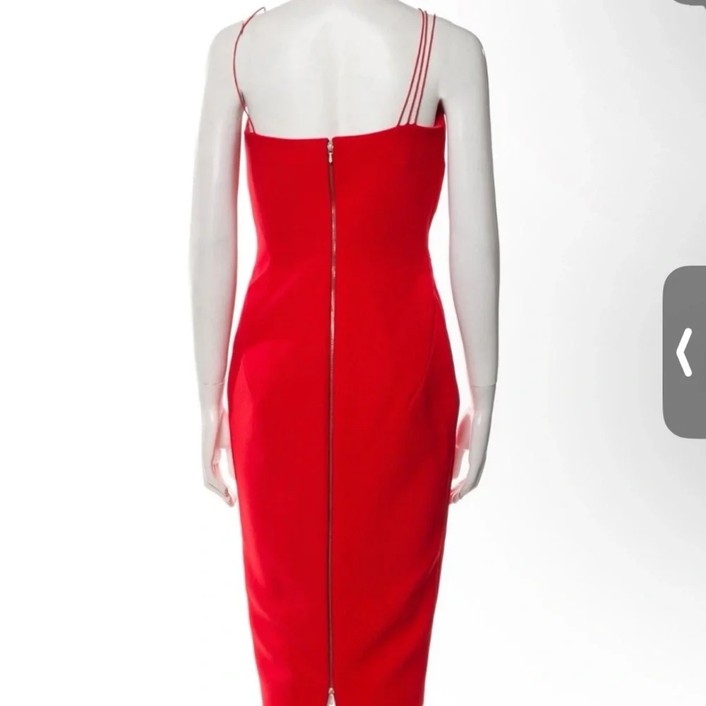 Victoria Beckham Striking Red Backless Dress Medium US6 - Picture 2 of 3